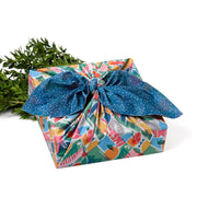 Vintage Christmas - Shapes and Snow Reusable Gift Wrap