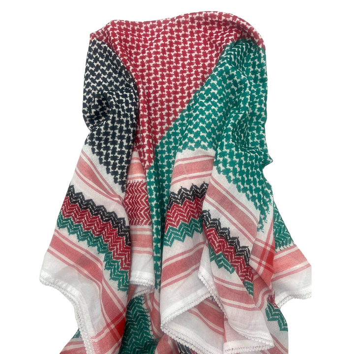 Flag Kuffiyeh Scarf - Palestinian Colors