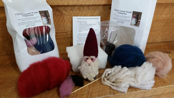 Classic Gnome Needle Felting Kit