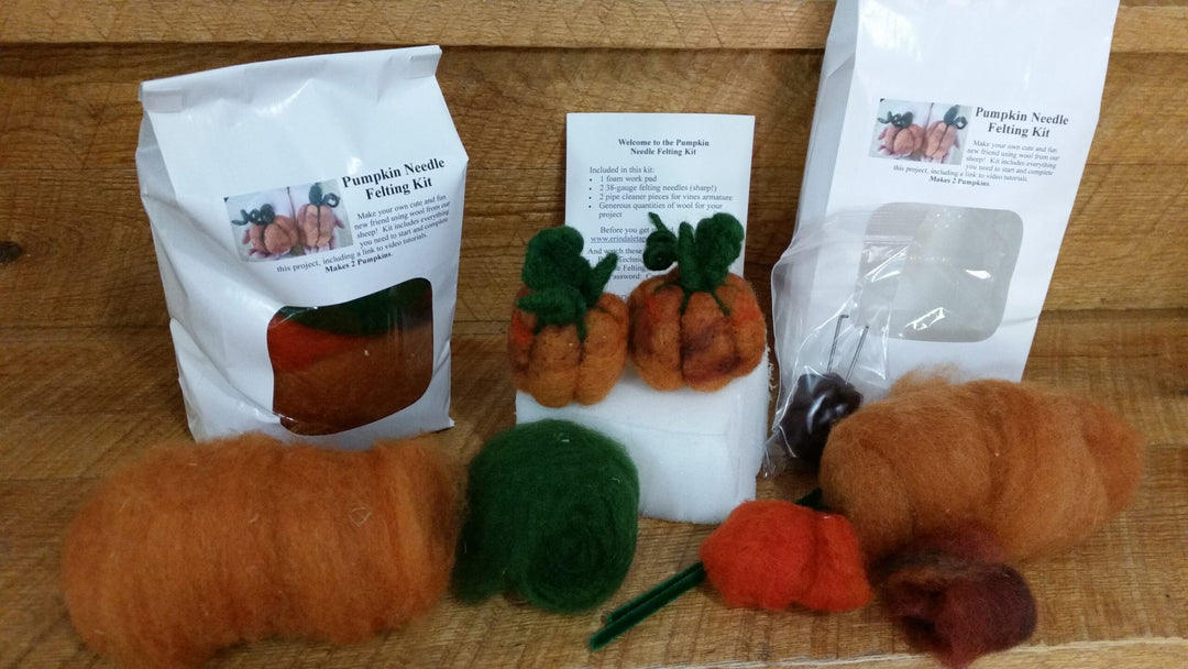 Pumpkin Needle Felting Kit