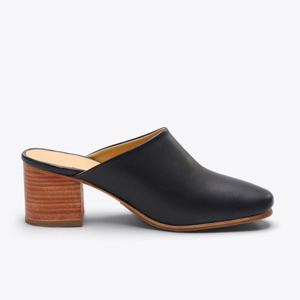 All-Day Heeled Mule Black
