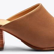 All-Day Heeled Mule Almond