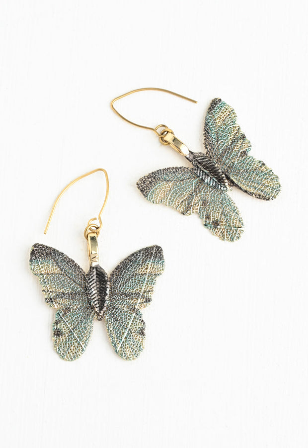 Butterfly Gold Leaf Earrings