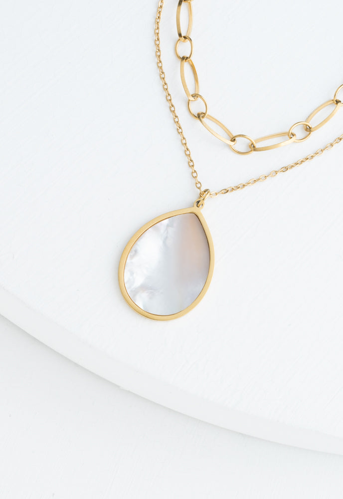 Holly Layered Mother-of-Pearl Necklaces