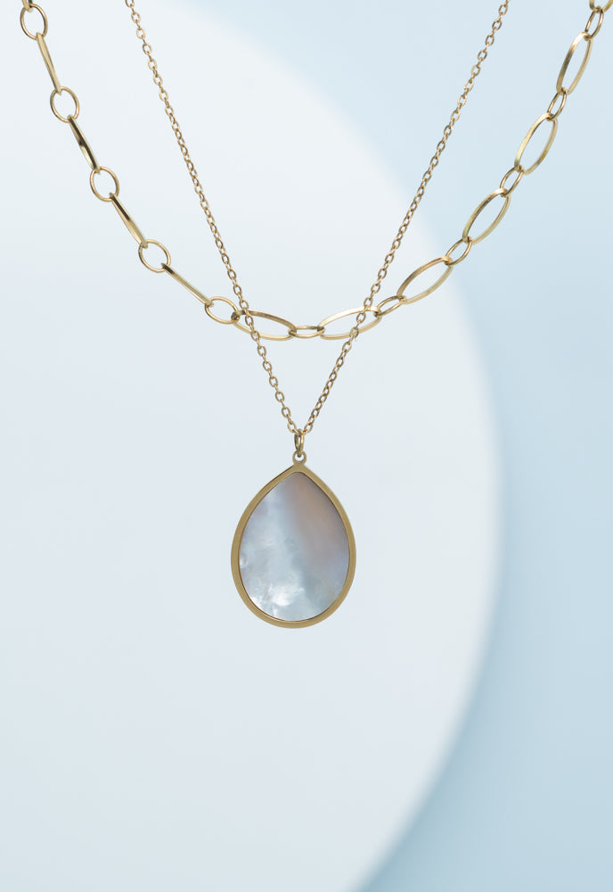 Holly Layered Mother-of-Pearl Necklaces