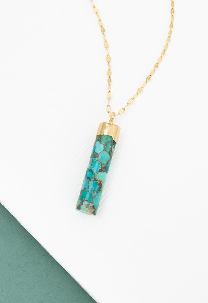 Pillar Necklace in Turquoise