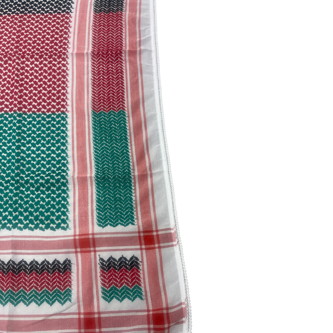 Flag Kuffiyeh Scarf - Palestinian Colors