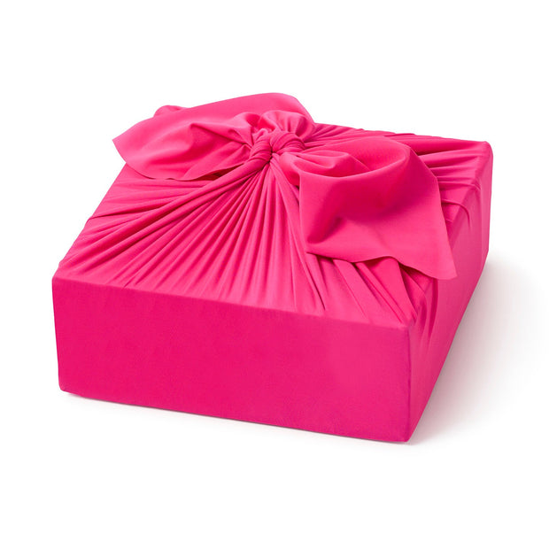 Solid Hot Pink 28" | Reusable and Reversible Gift Wrap