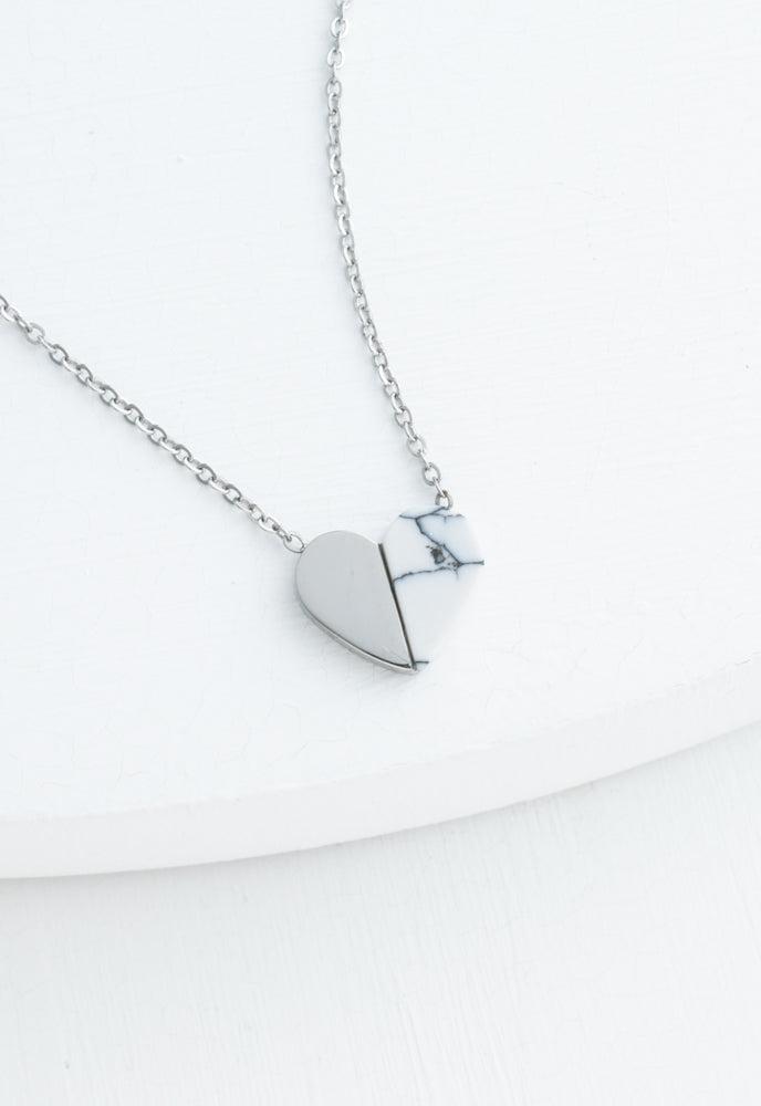 Alexis Silver Heart Necklace