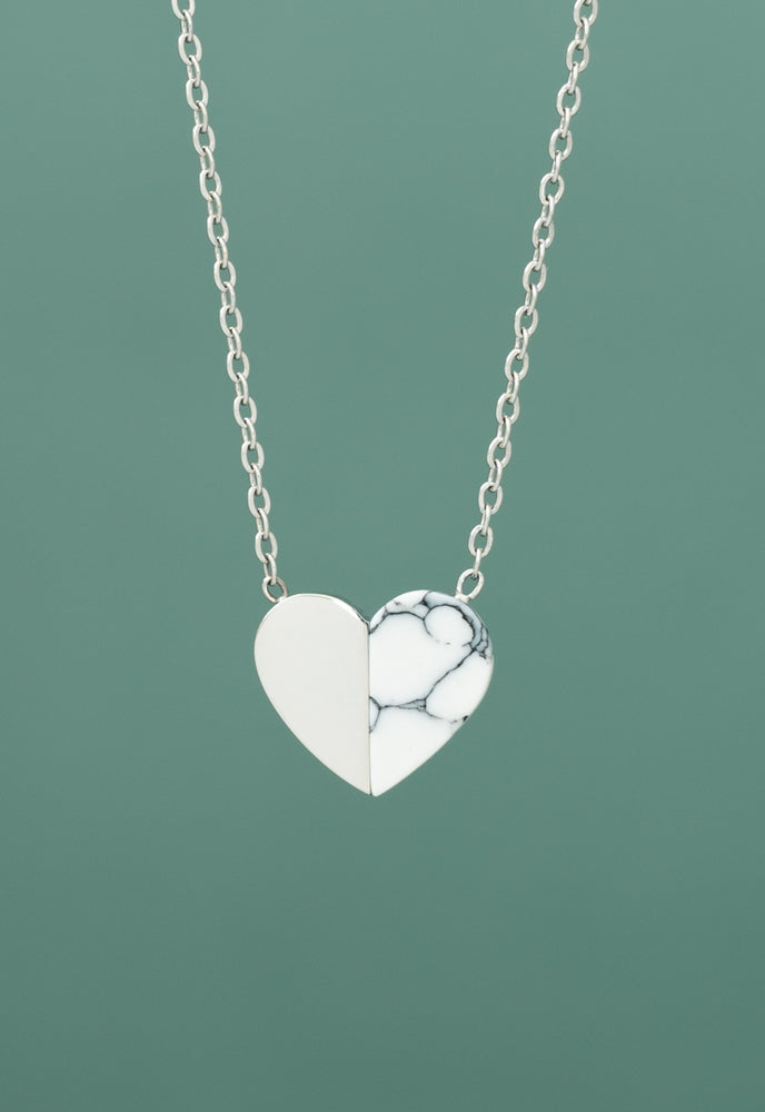 Alexis Silver Heart Necklace