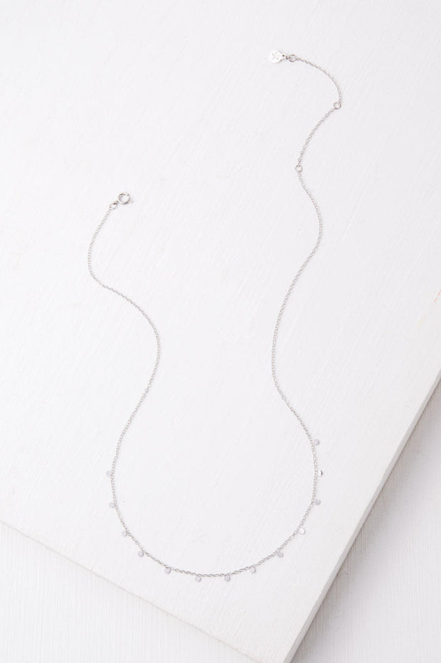 Evelyn Silver Drop Necklace