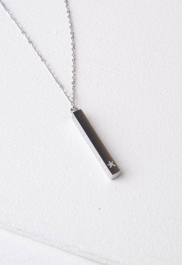Give Justice Bar Necklace