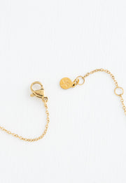 Faith, Hope, Love Gold Bar Necklace