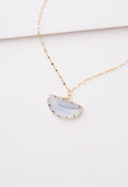 Kenna Lavender Glass Necklace