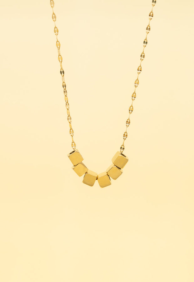 Zang Gold Block Necklace