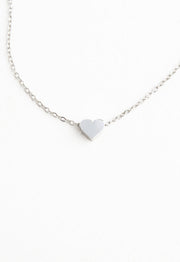 Forever In My Heart Necklace Set in Silver