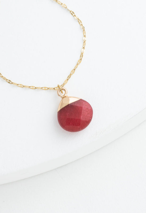 Wish Necklace in Pomegranate