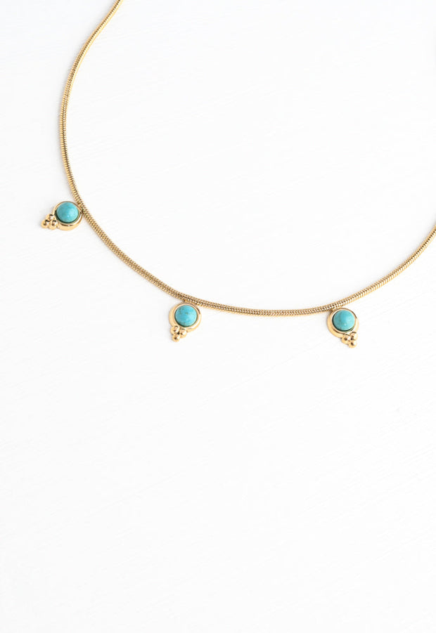 Trinity Turquoise Necklace