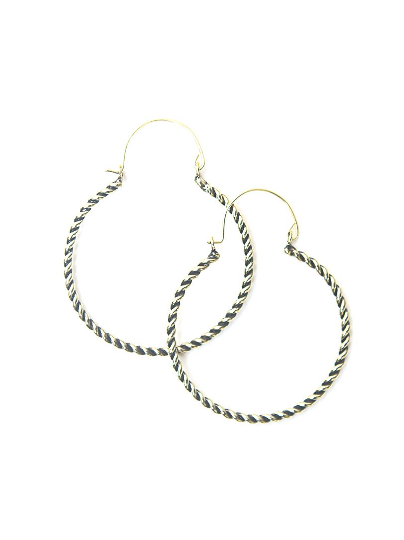 Twisted Hoop Earrings