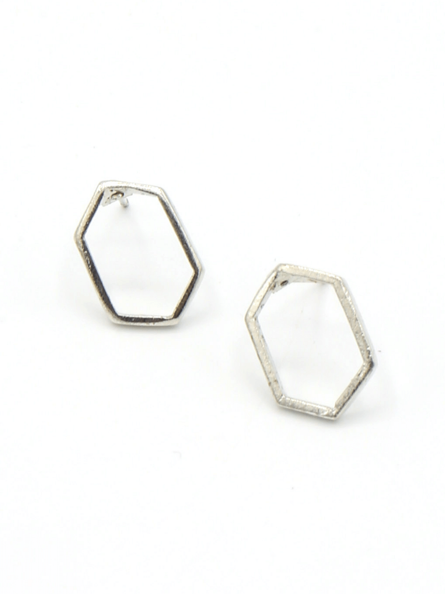 Little Hexagon Studs