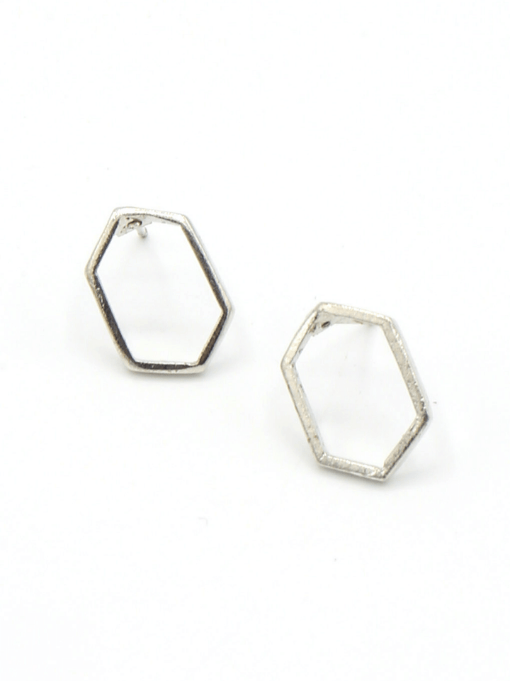 Little Hexagon Studs