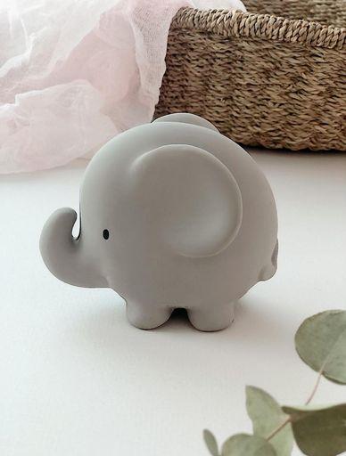 Elephant - Natural Rubber Rattle