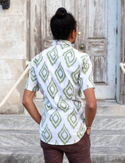 Palm Village Men's Button Down Shirt