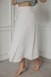 Linen wrap skirt IRIS