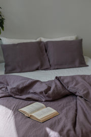 Linen bedding set in Dusty Lavender