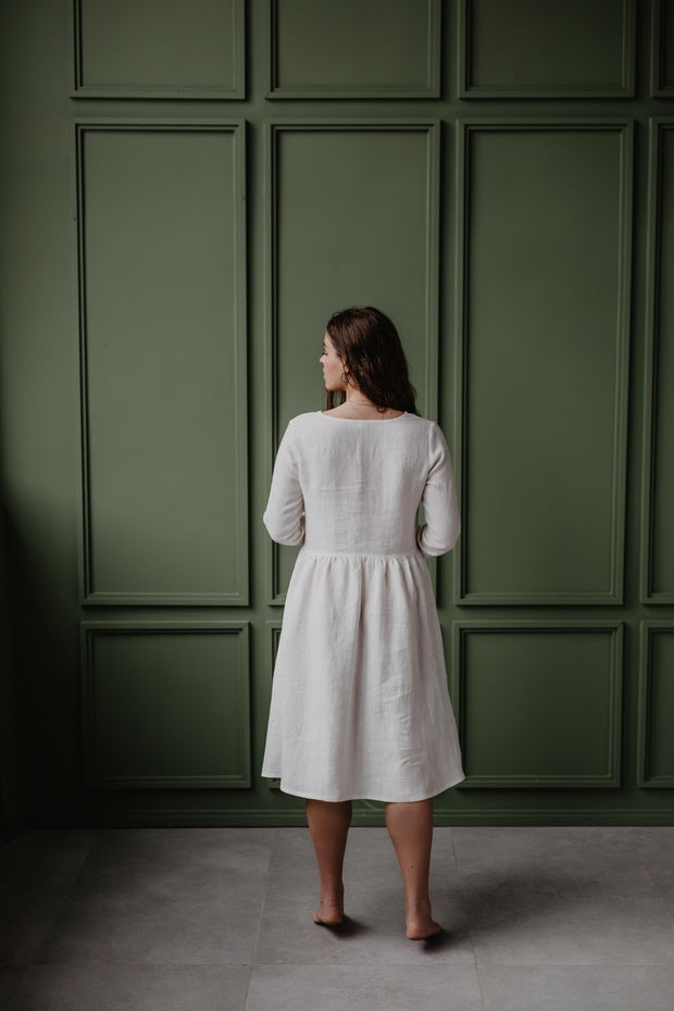 Lapland mid-length linen dress