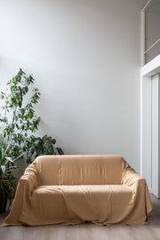 Linen couch cover