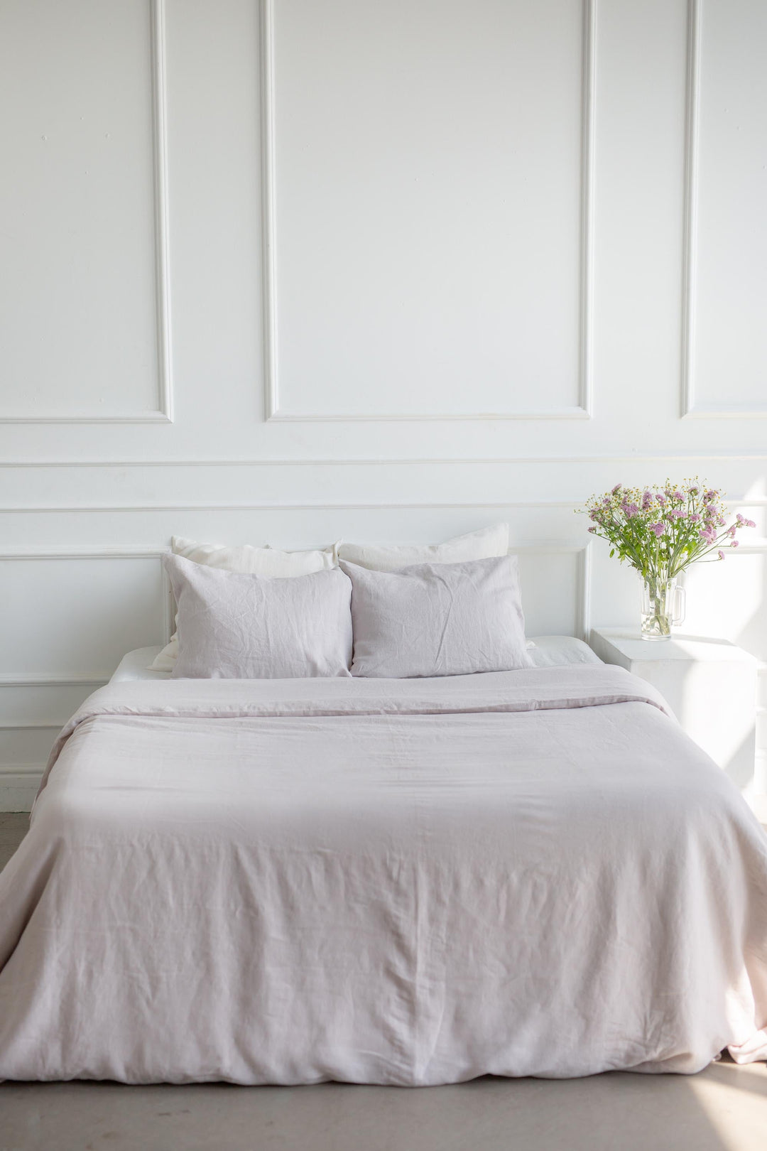 Linen bedding set in Cream