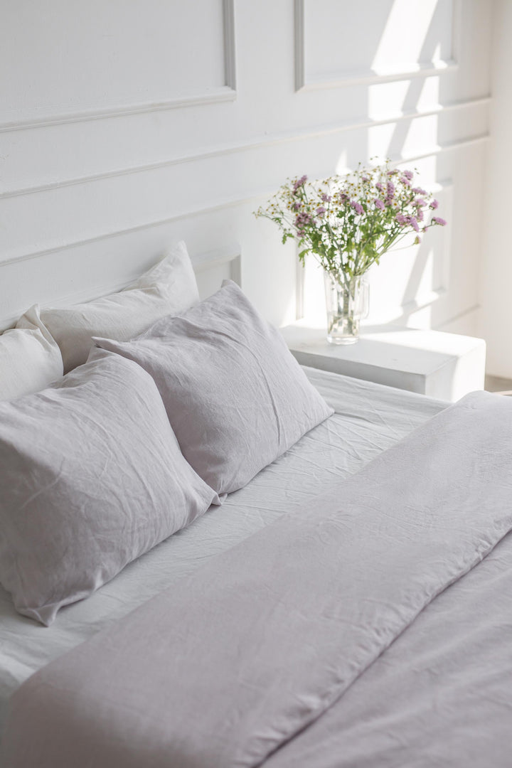 Linen bedding set in Cream