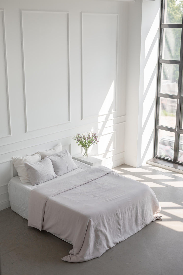 Linen bedding set in Cream