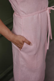 Linen wrap dress OLIVIA