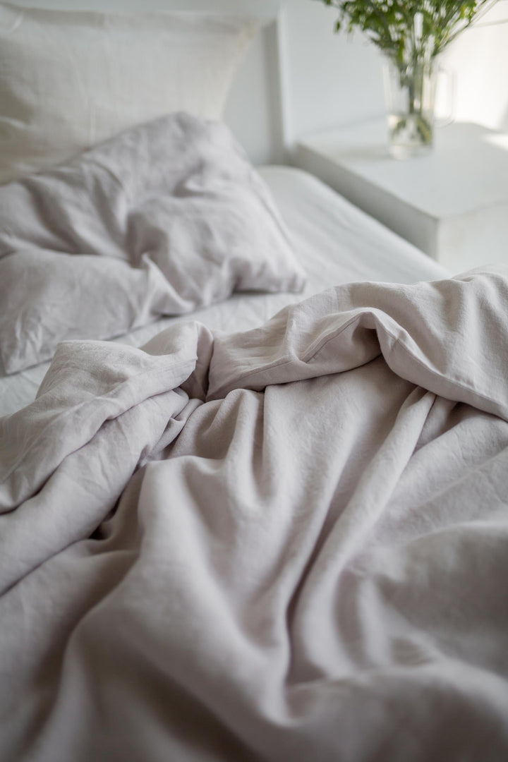 Linen bedding set in Cream