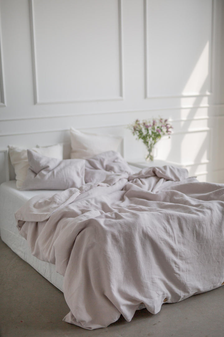 Linen bedding set in Cream