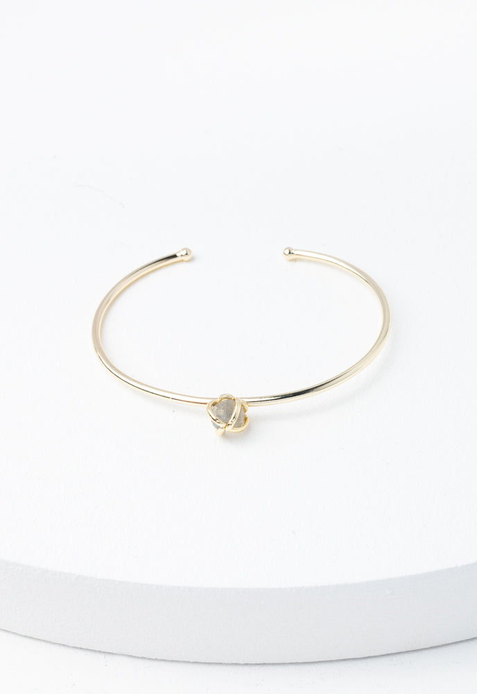 Shine Single-Stone Cuff in Dusk