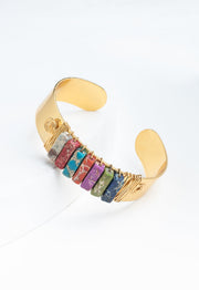 Paved Stone Cuff in Prism