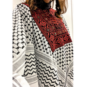 Kuffiyah with Embroidery Poncho