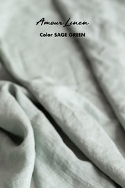 Bergen mid-length linen skirt L/XL Sage Green