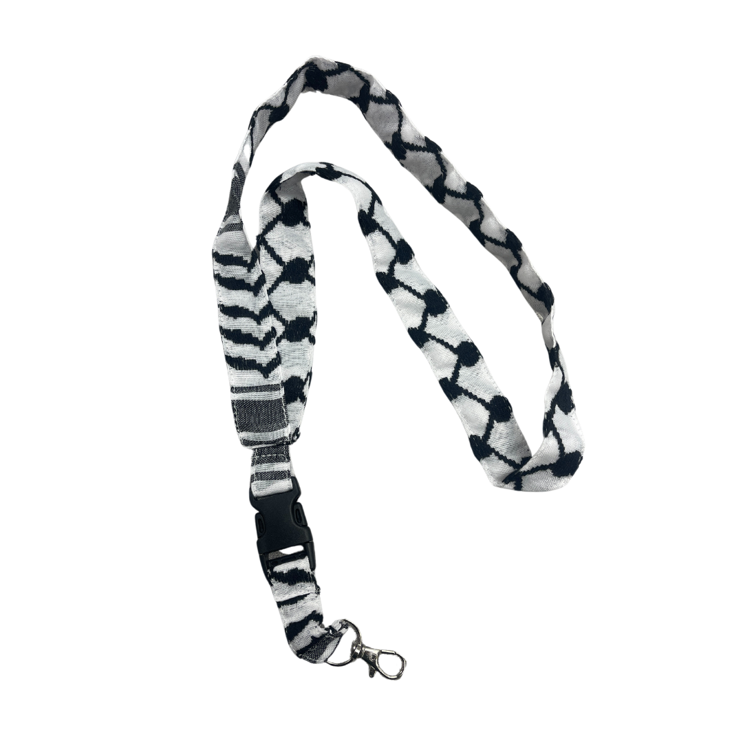 Lanyard Kuffiyeh - Black and White