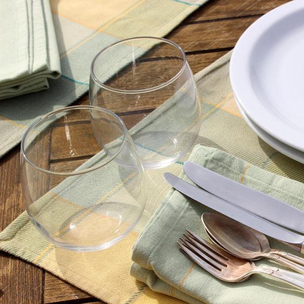 Plaid Twill Placemats | Celery & Butter