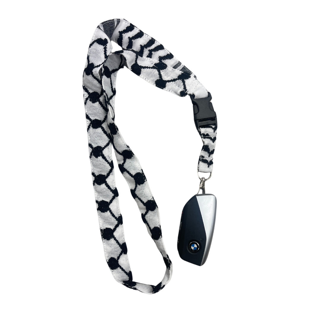 Lanyard Kuffiyeh - Black and White