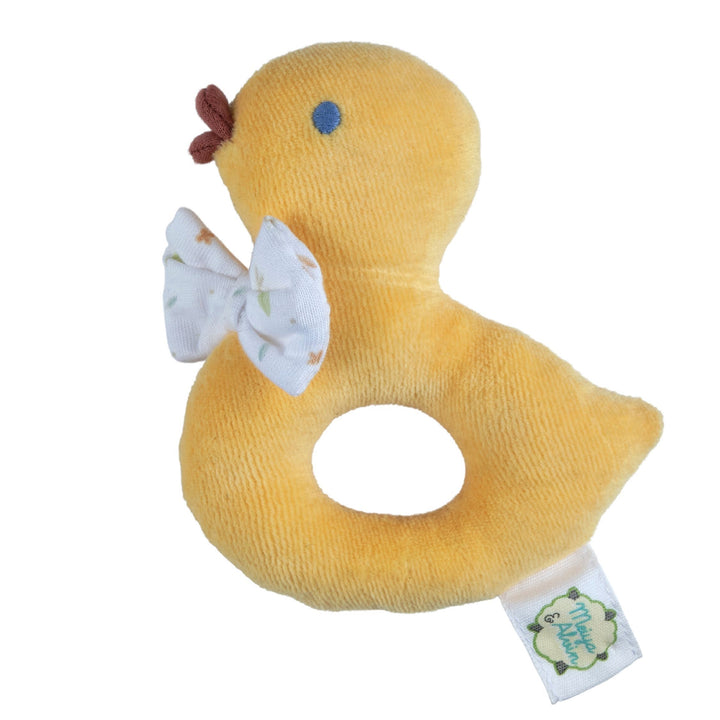 Tara the Duck - Baby Organic Fabric Rattle