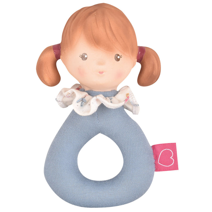 Teeny Doll Organic Rattle with Natural Rubber Head