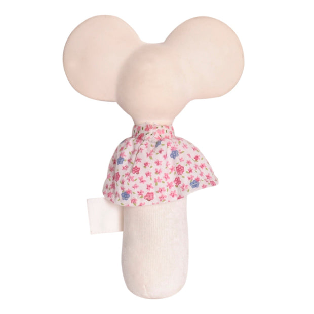 Meiya the Mouse Soft Squeaker Toy with Natural Rubber Head
