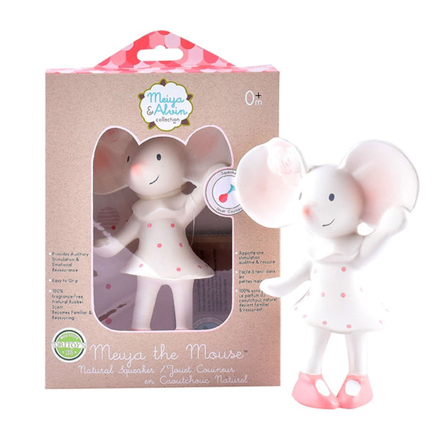 Meiya the Mouse - All Rubber Squeaker Toy