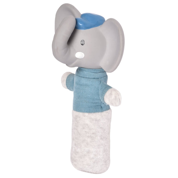 Alvin the Elephant - Soft Squeaker Toy with Rubber Head
