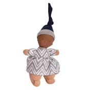 Precious Dark Skin Baby Doll with Rubber Head